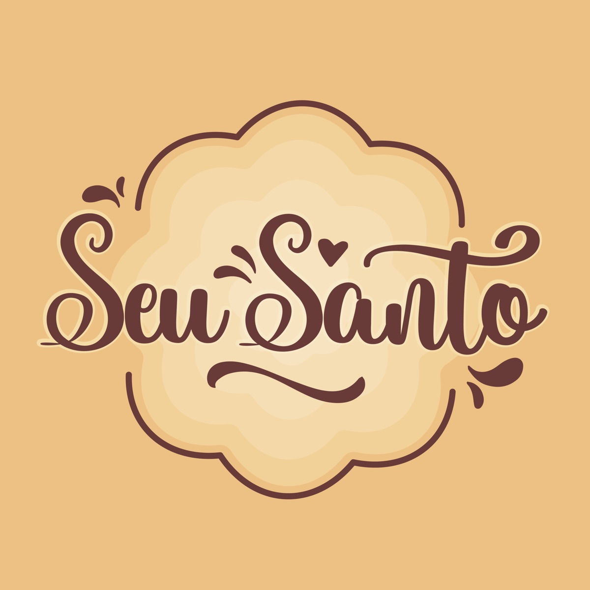 Identidade visual da marca Seu Santo